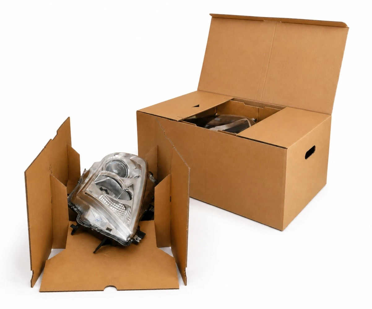 Univerzálne prepravné obaly Pilous Packaging pre automobilové svetlomety